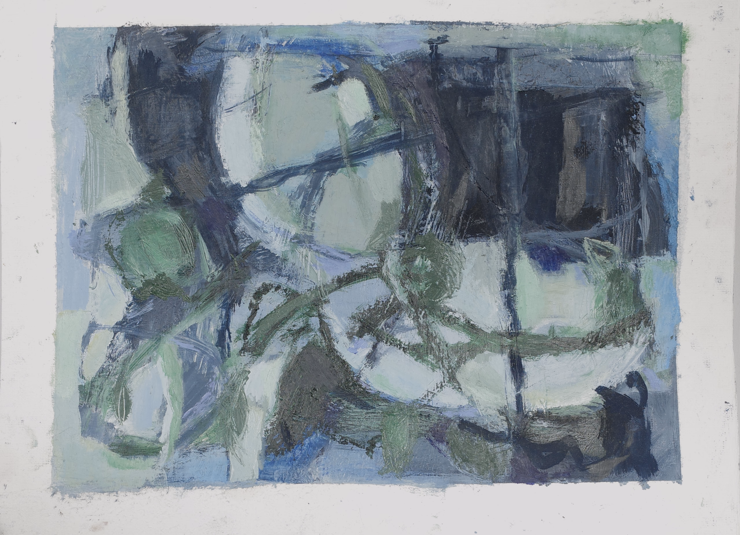 Painting detail · 10 × 10 cm of Fragments of the Morning