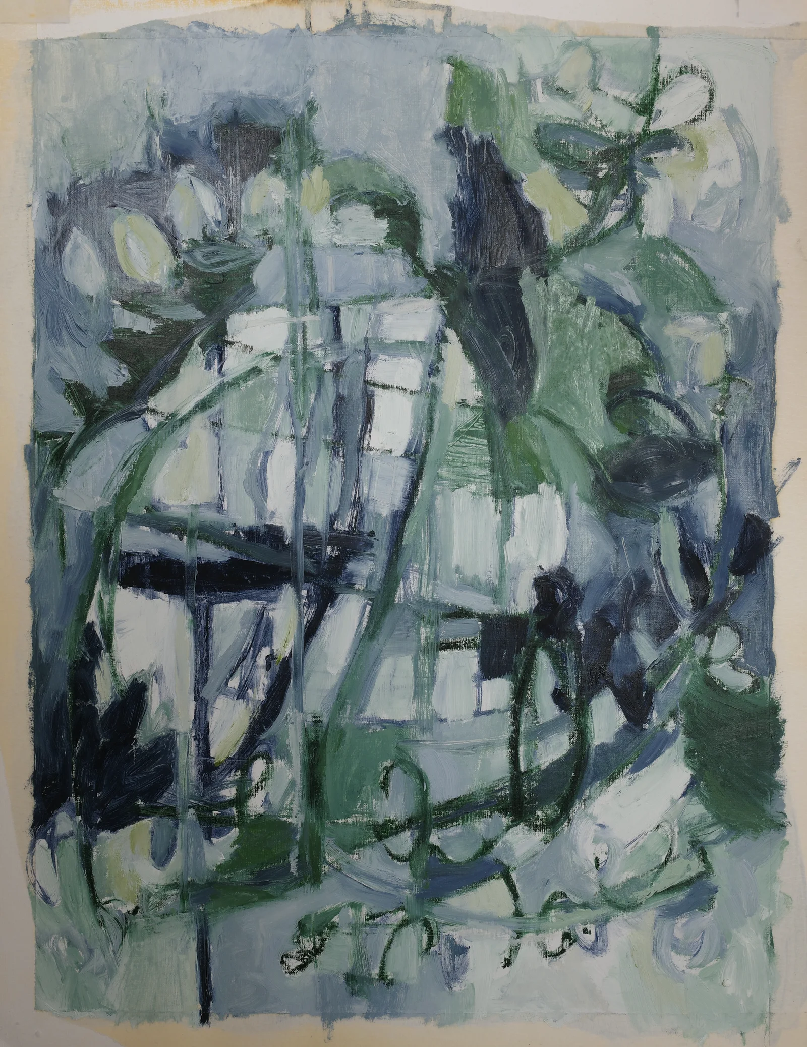 Eucalyptus (Still at Home, 2021) — painting by Luz David von Franquemont