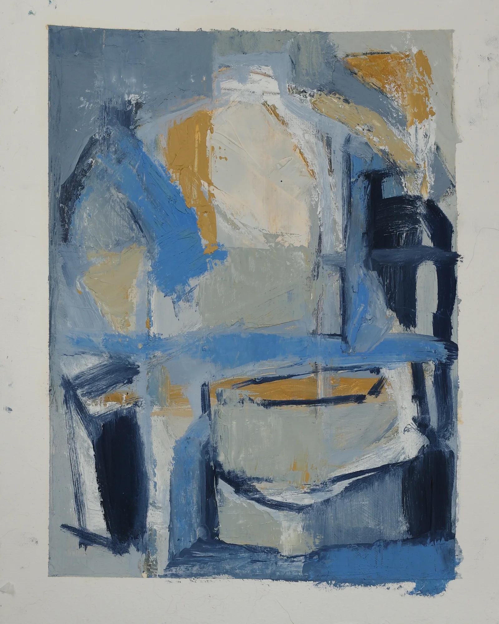 Fragments (Still at Home, 2021) — painting by Luz David von Franquemont
