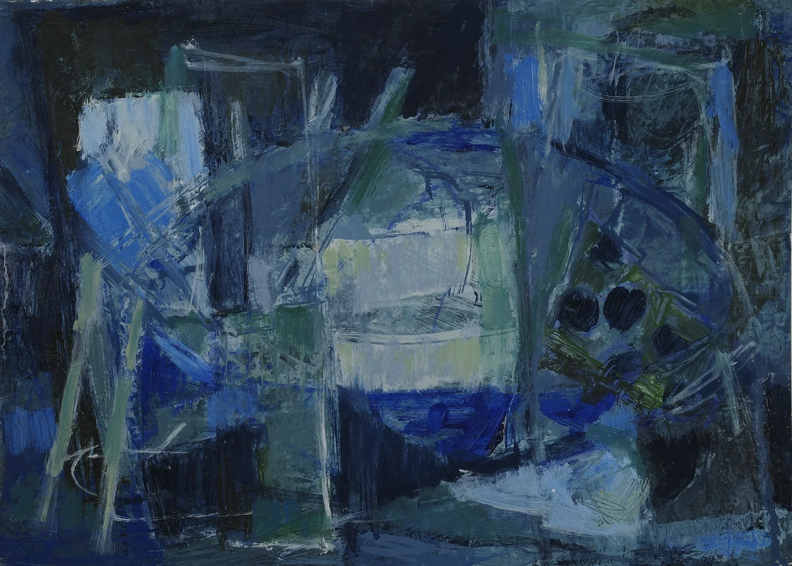 Fragments (Still at Home, 2021) — painting by Luz David von Franquemont