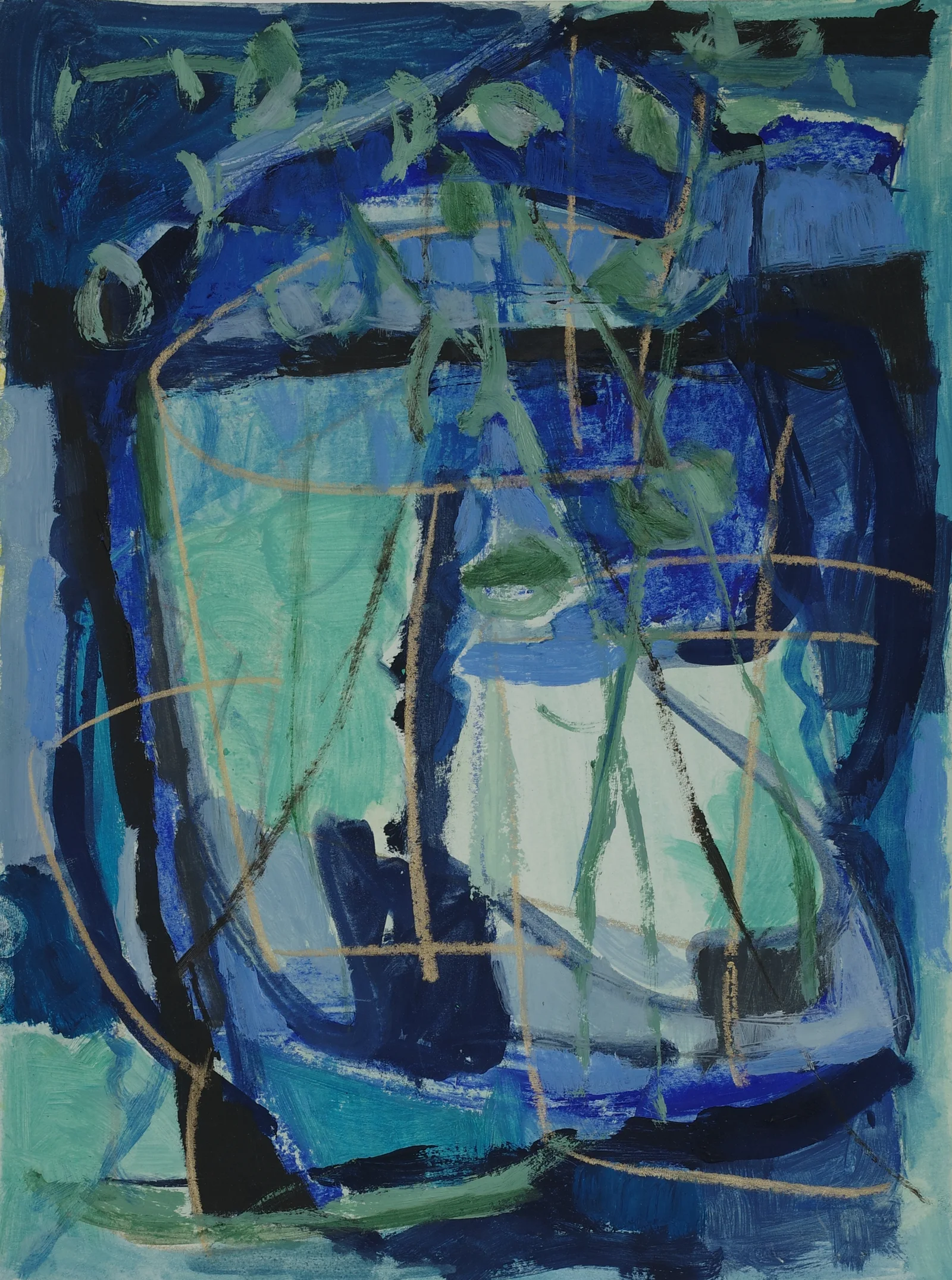 Eucalyptus (Still at Home, 2021) — painting by Luz David von Franquemont
