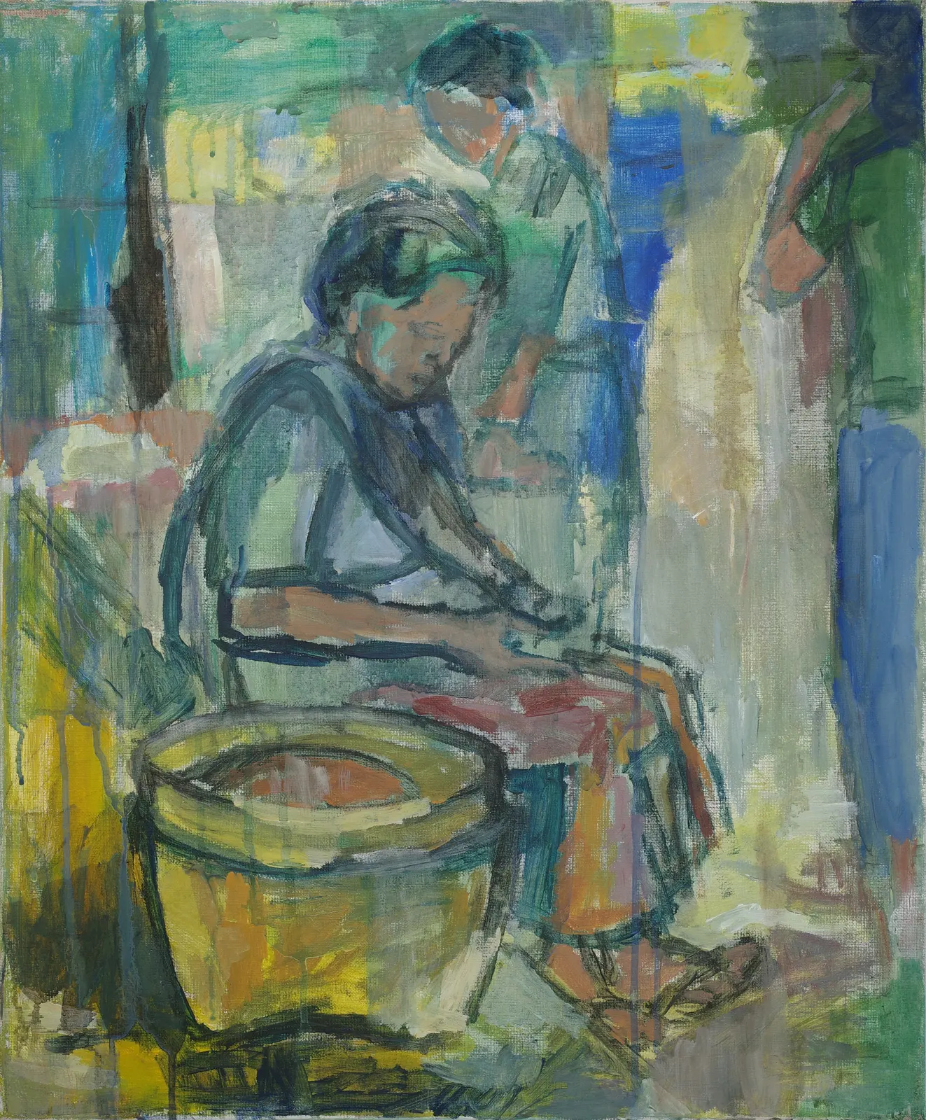 Pasar (1996) — painting by Luz David von Franquemont