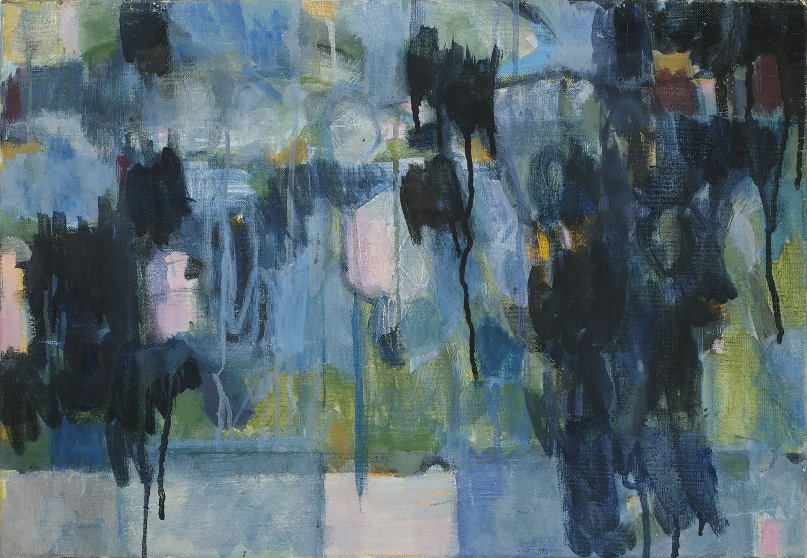Crowd (2013) — painting by Luz David von Franquemont