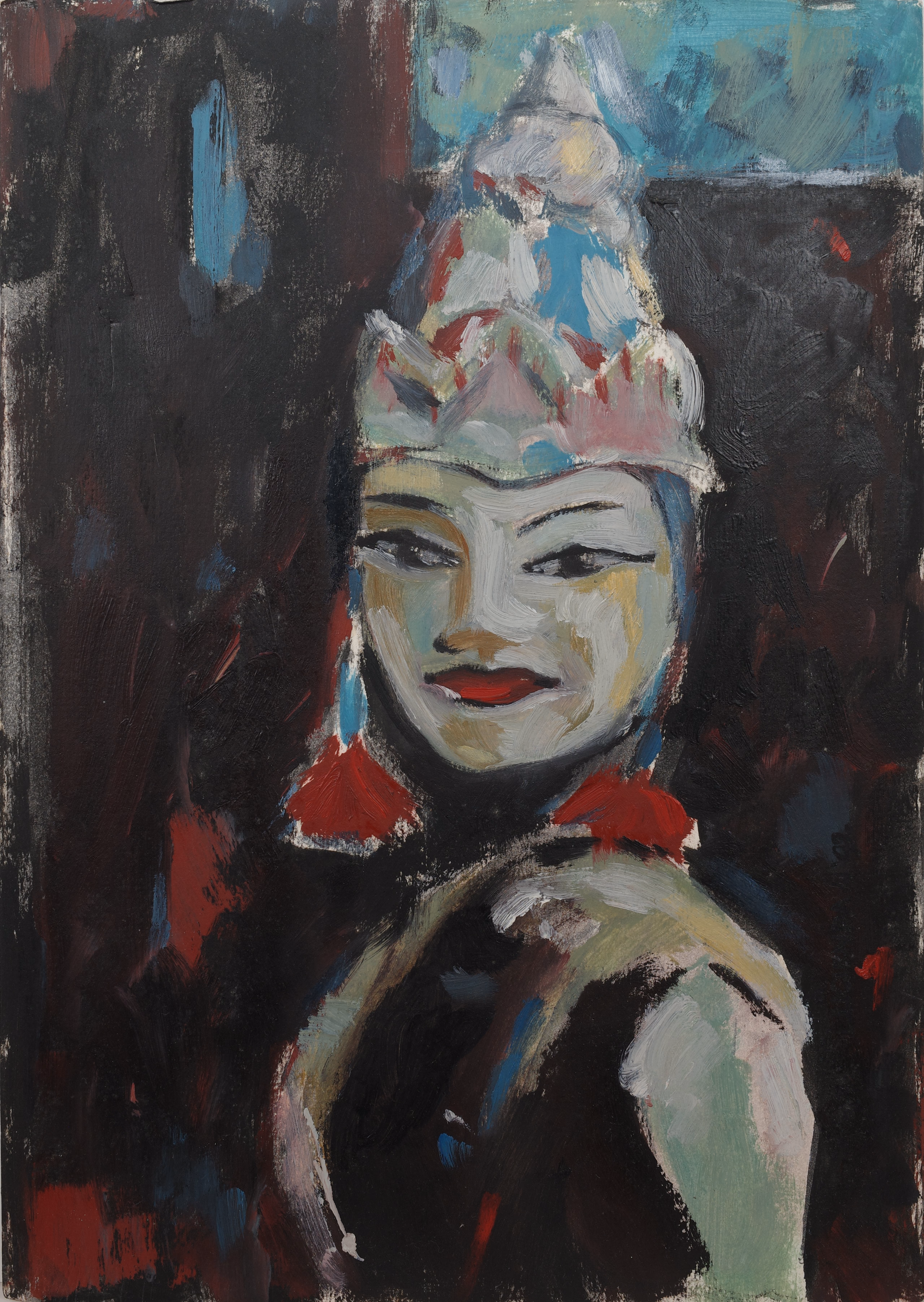 Painting detail · 10 × 10 cm of Wayang Golek