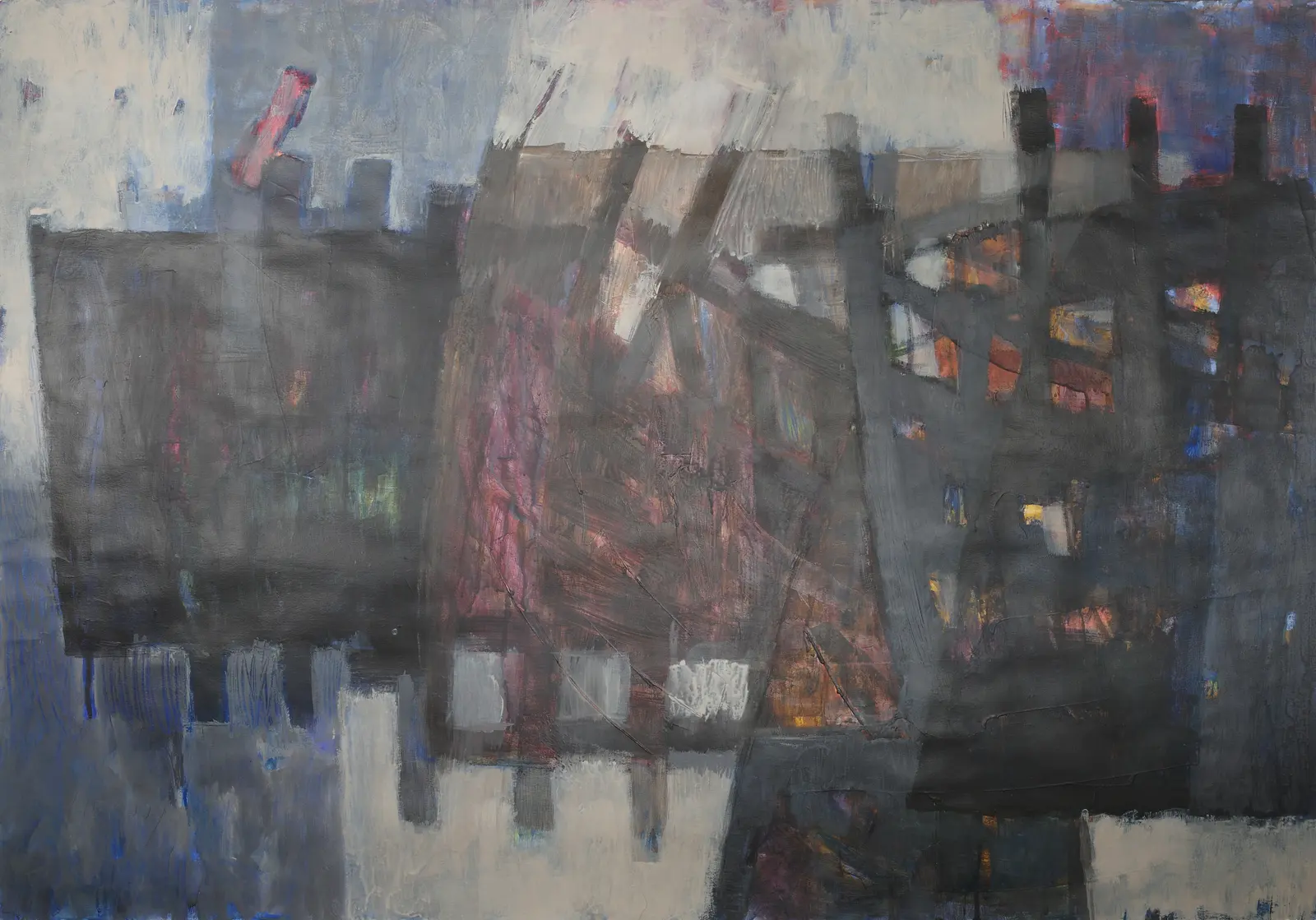 Shipwrecks (2009) — painting by Luz David von Franquemont