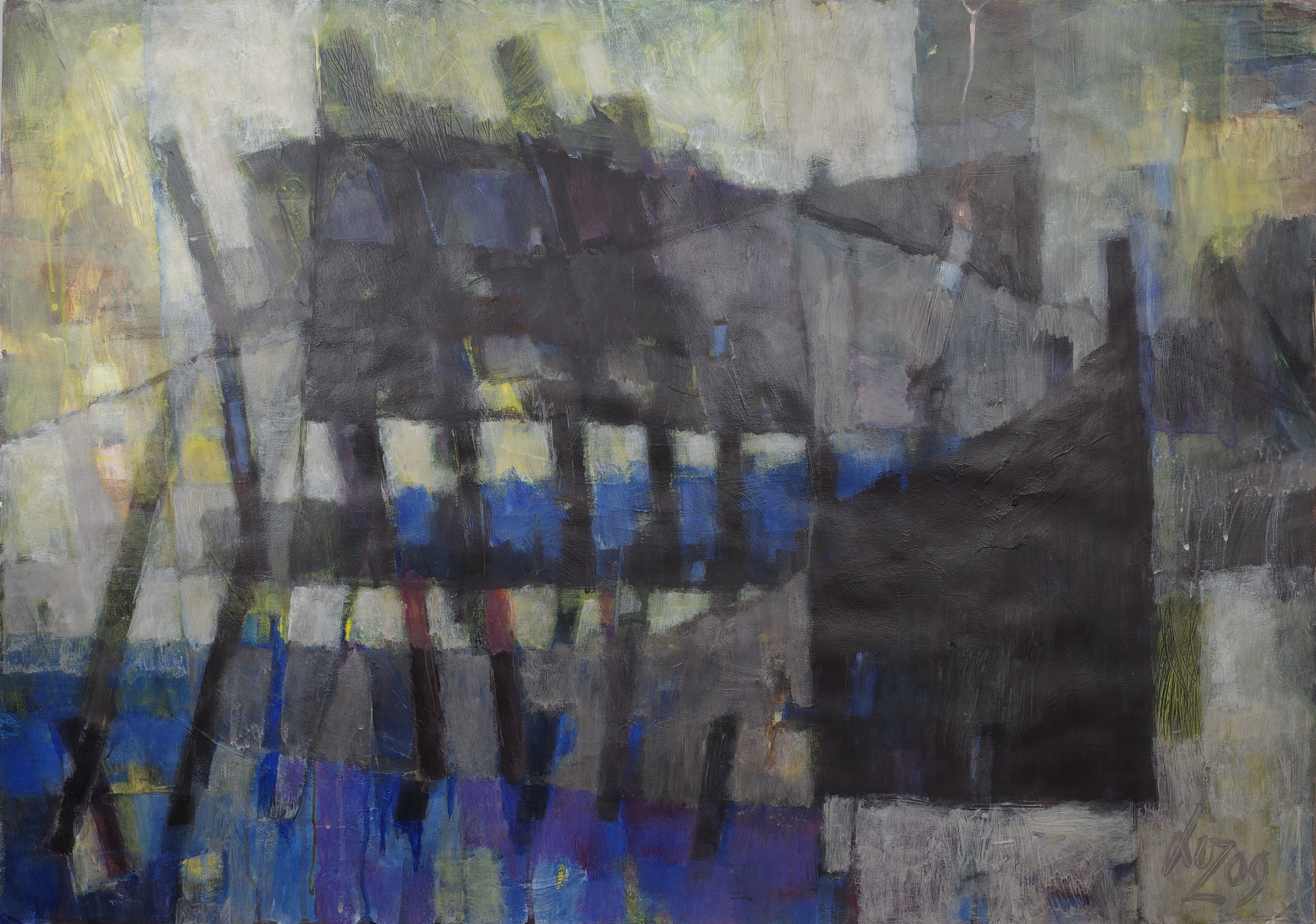 Painting detail · 10 × 10 cm of Shipwreck