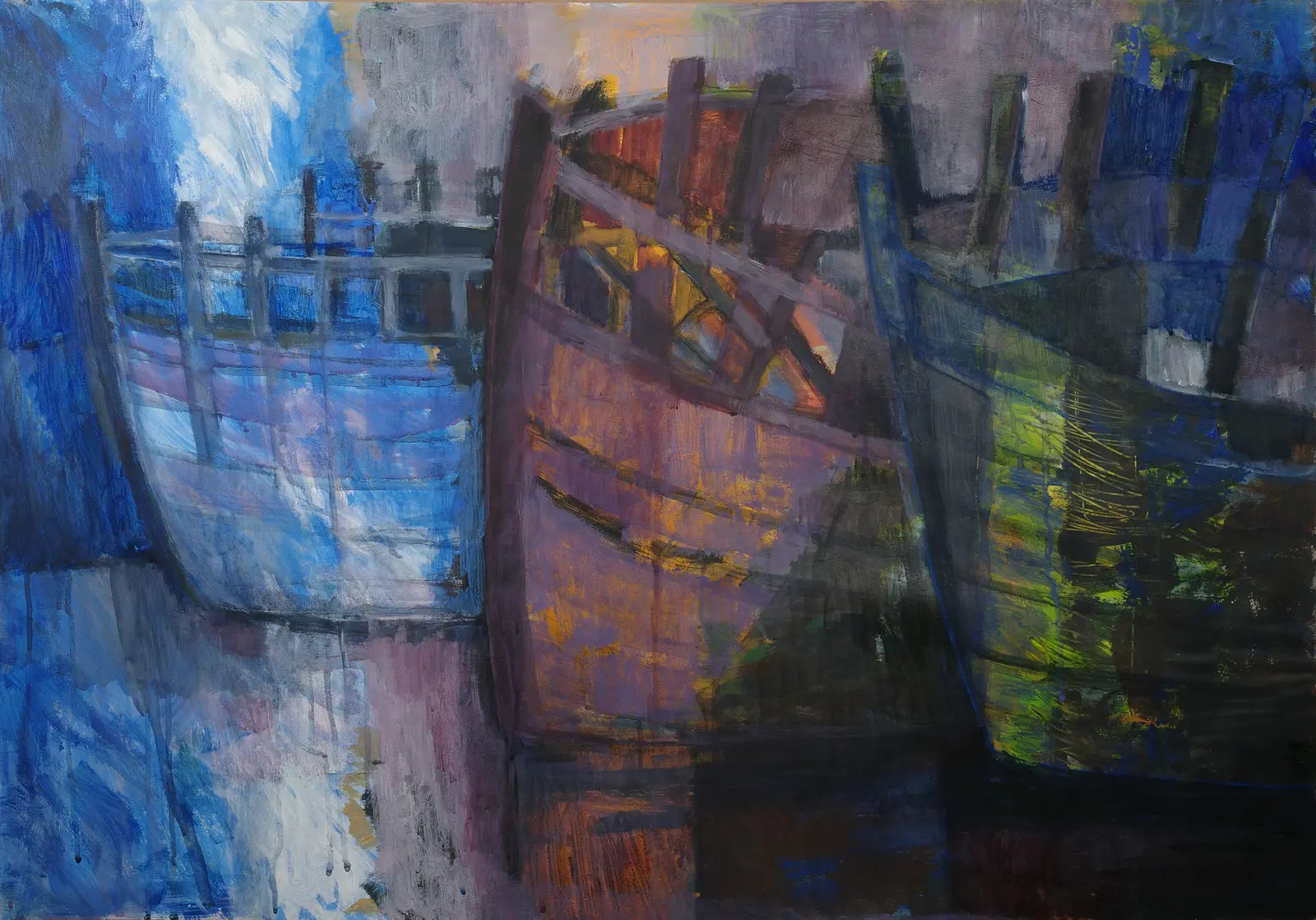 Shipwrecks (2009) — painting by Luz David von Franquemont