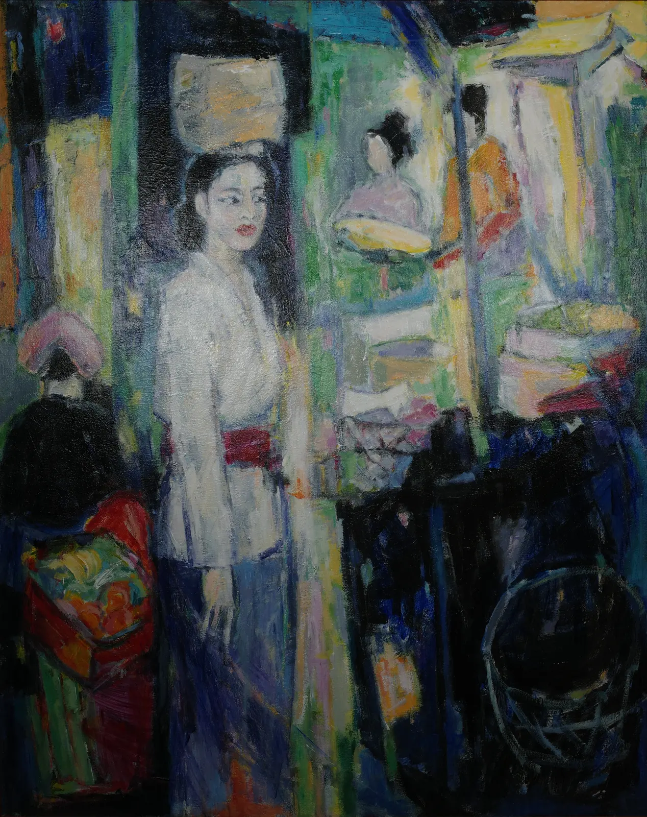 Ubud (Indonesia, 1996) — painting by Luz David von Franquemont