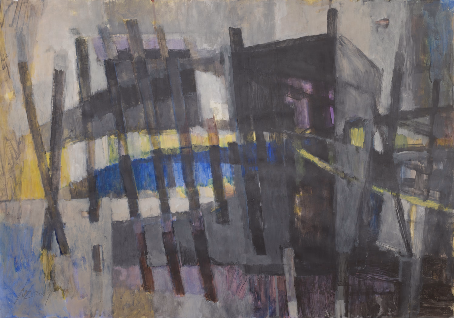 Painting detail · 10 × 10 cm of Shipwrecks