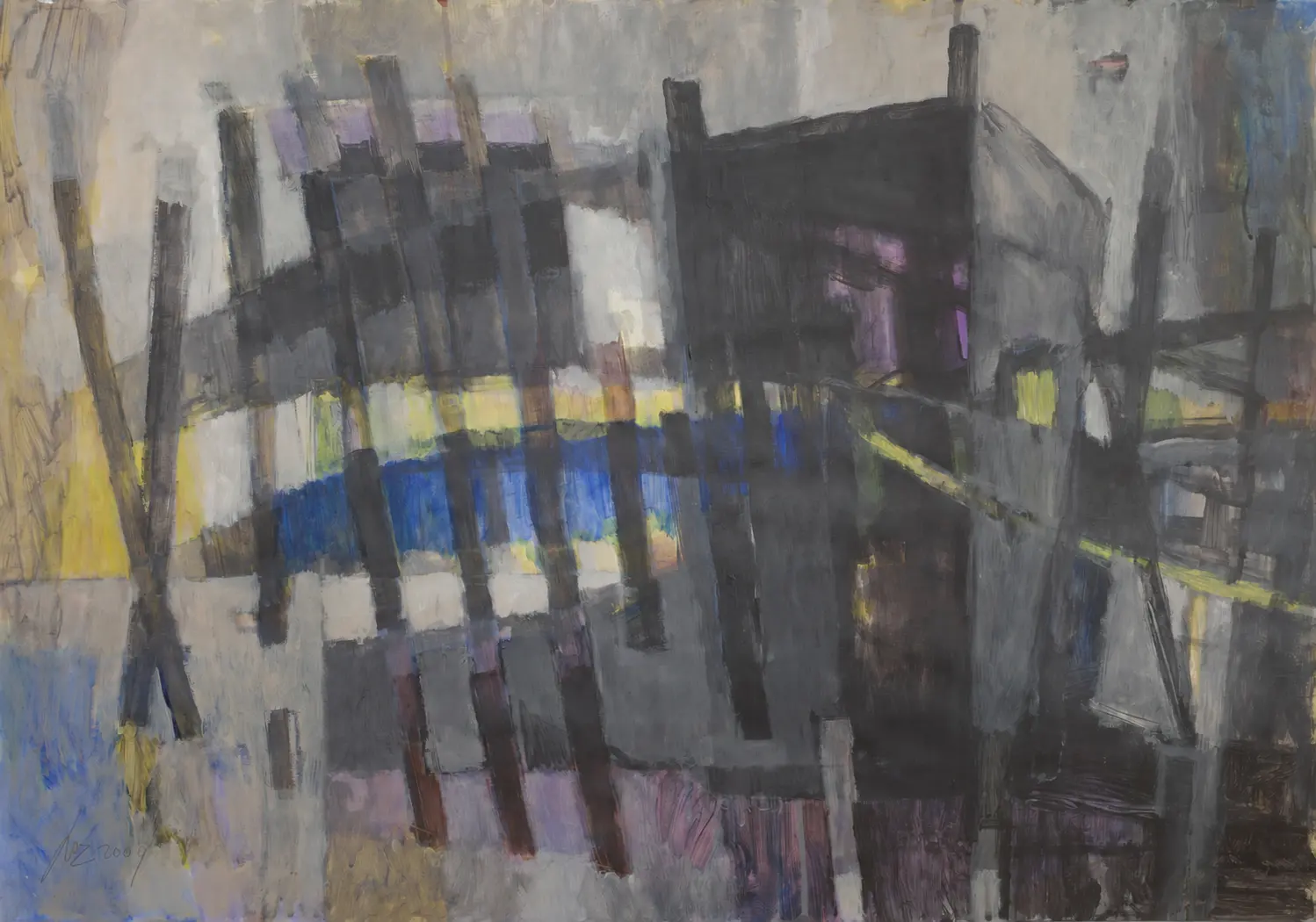 Shipwrecks (2019) — painting by Luz David von Franquemont