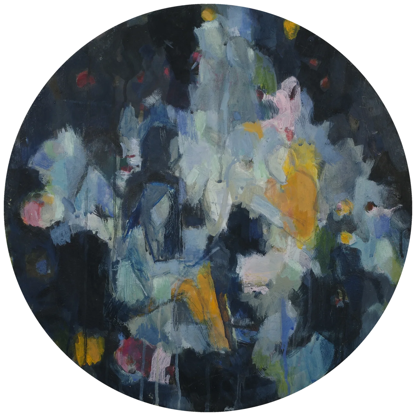 Reading | Crowd (2013) — painting by Luz David von Franquemont