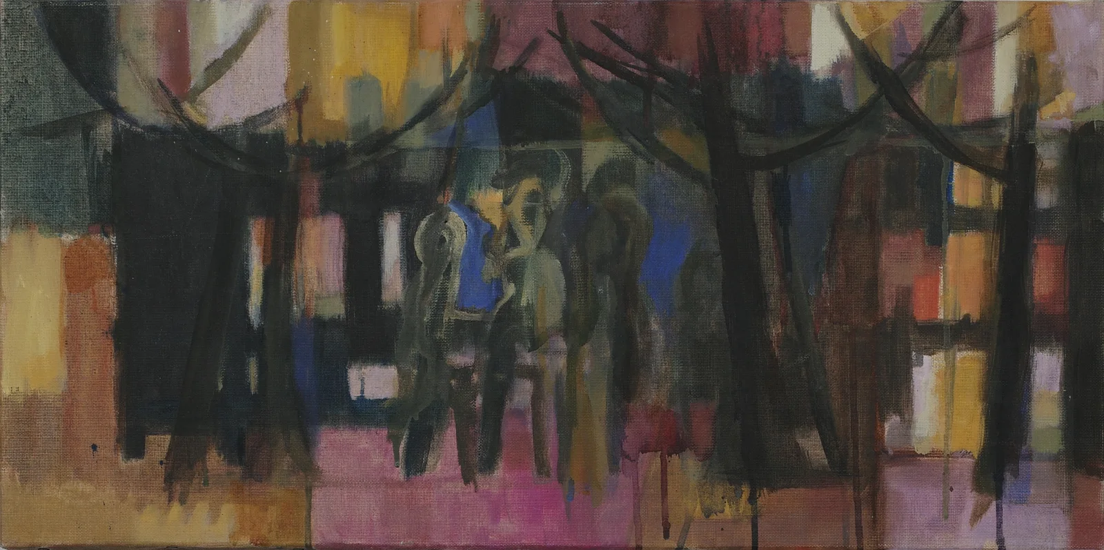 Autumn Zoo | Crowd (2013) — painting by Luz David von Franquemont