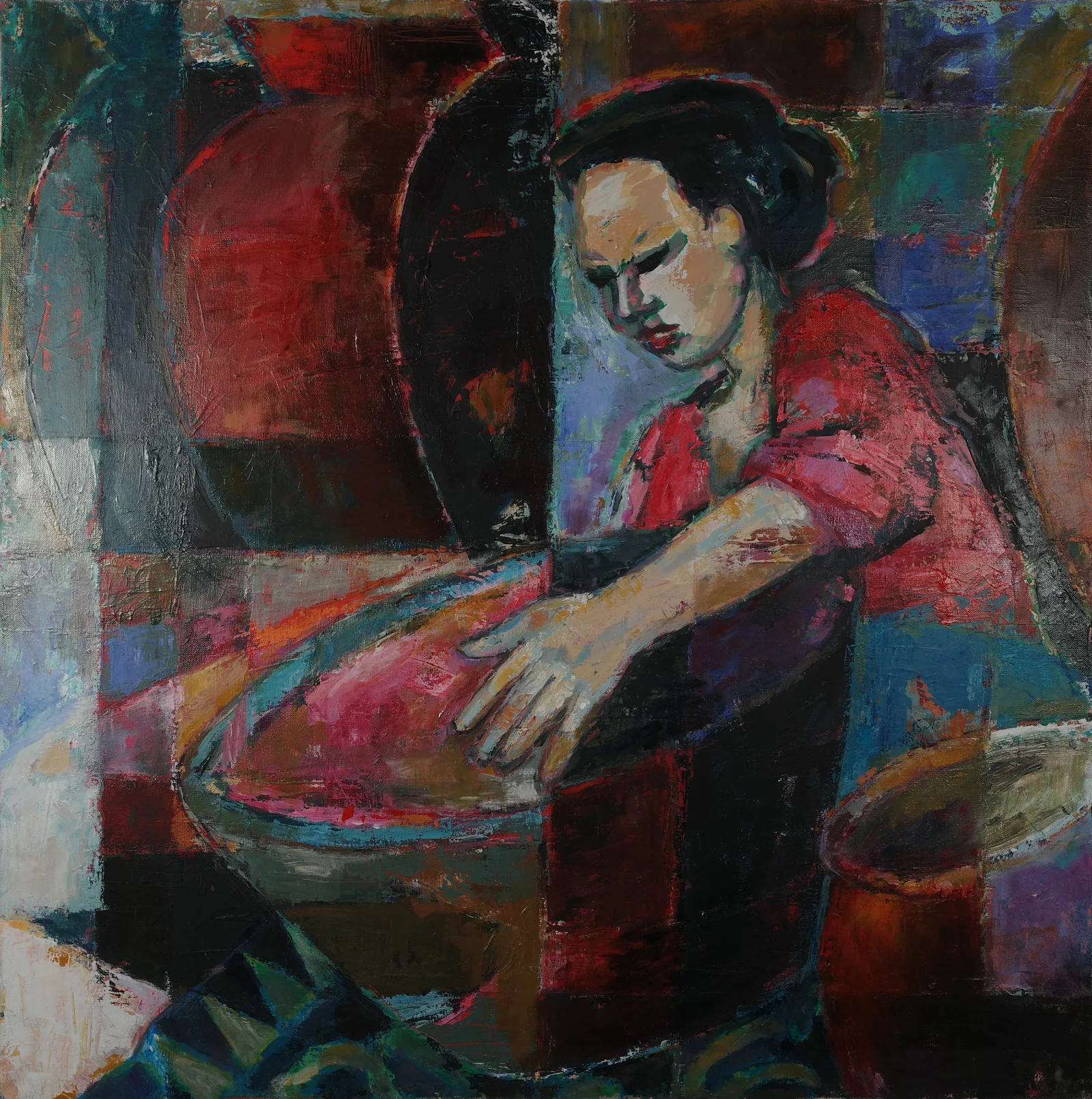 Lombok (1996) — painting by Luz David von Franquemont