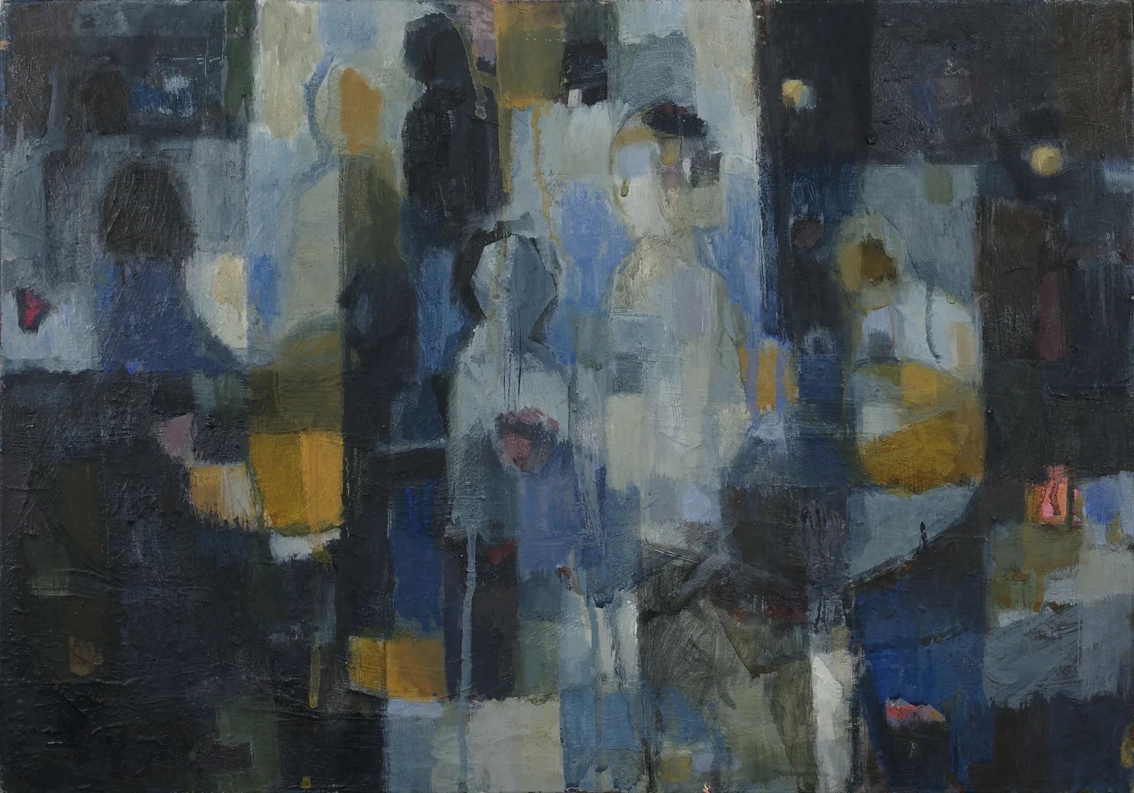 Crowd (2013) — painting by Luz David von Franquemont