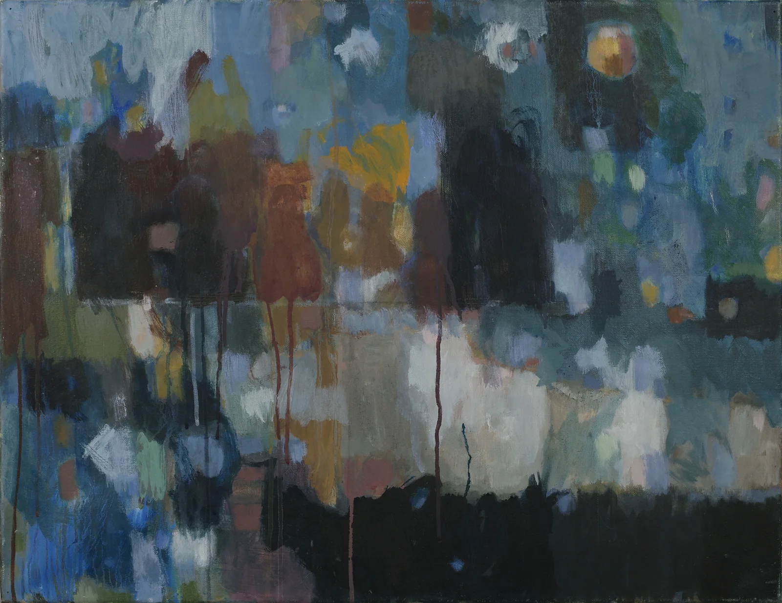 Crowd (2013) — painting by Luz David von Franquemont