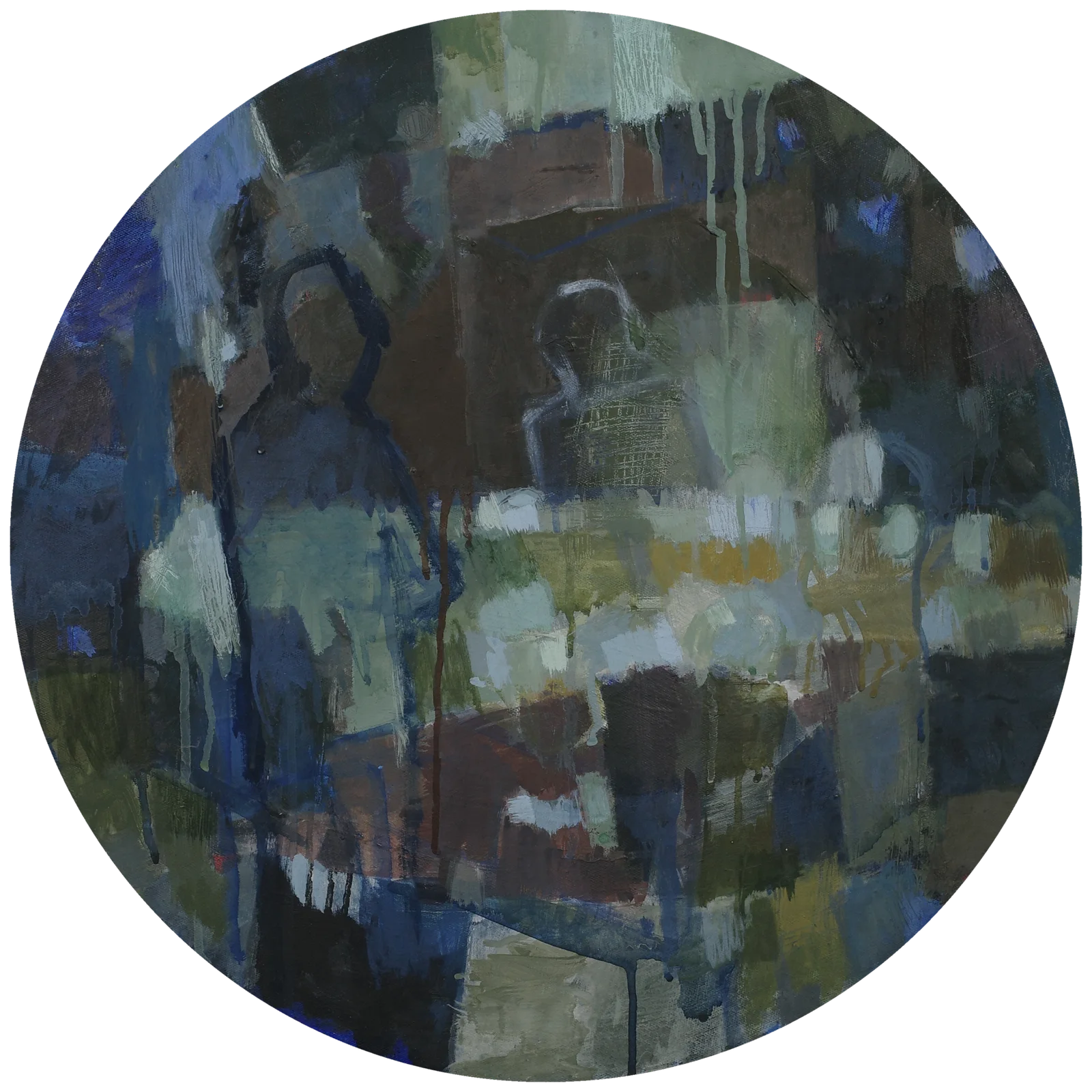 The Night Market | Crowd (2013) — painting by Luz David von Franquemont
