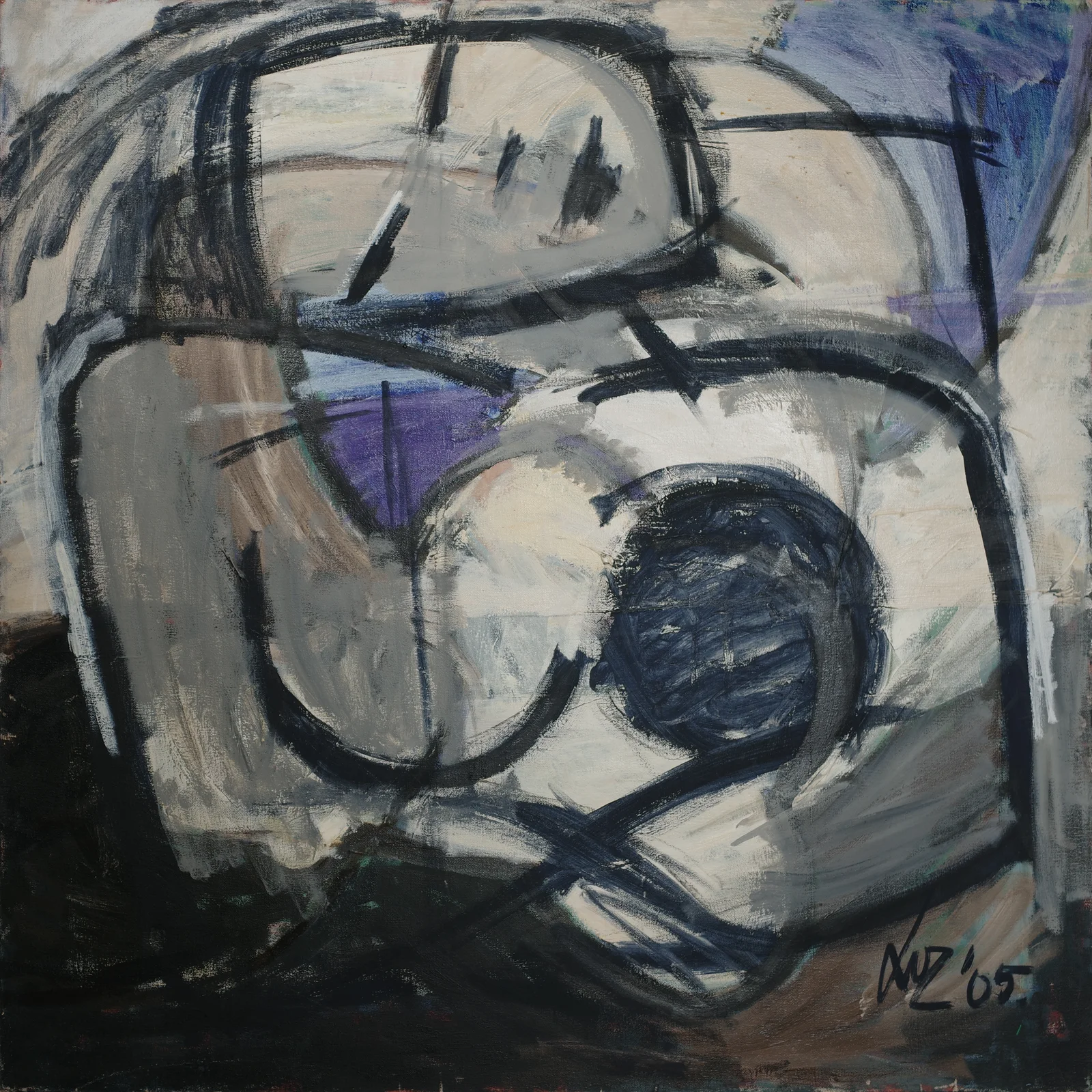 Mother & Child (2005) — painting by Luz David von Franquemont