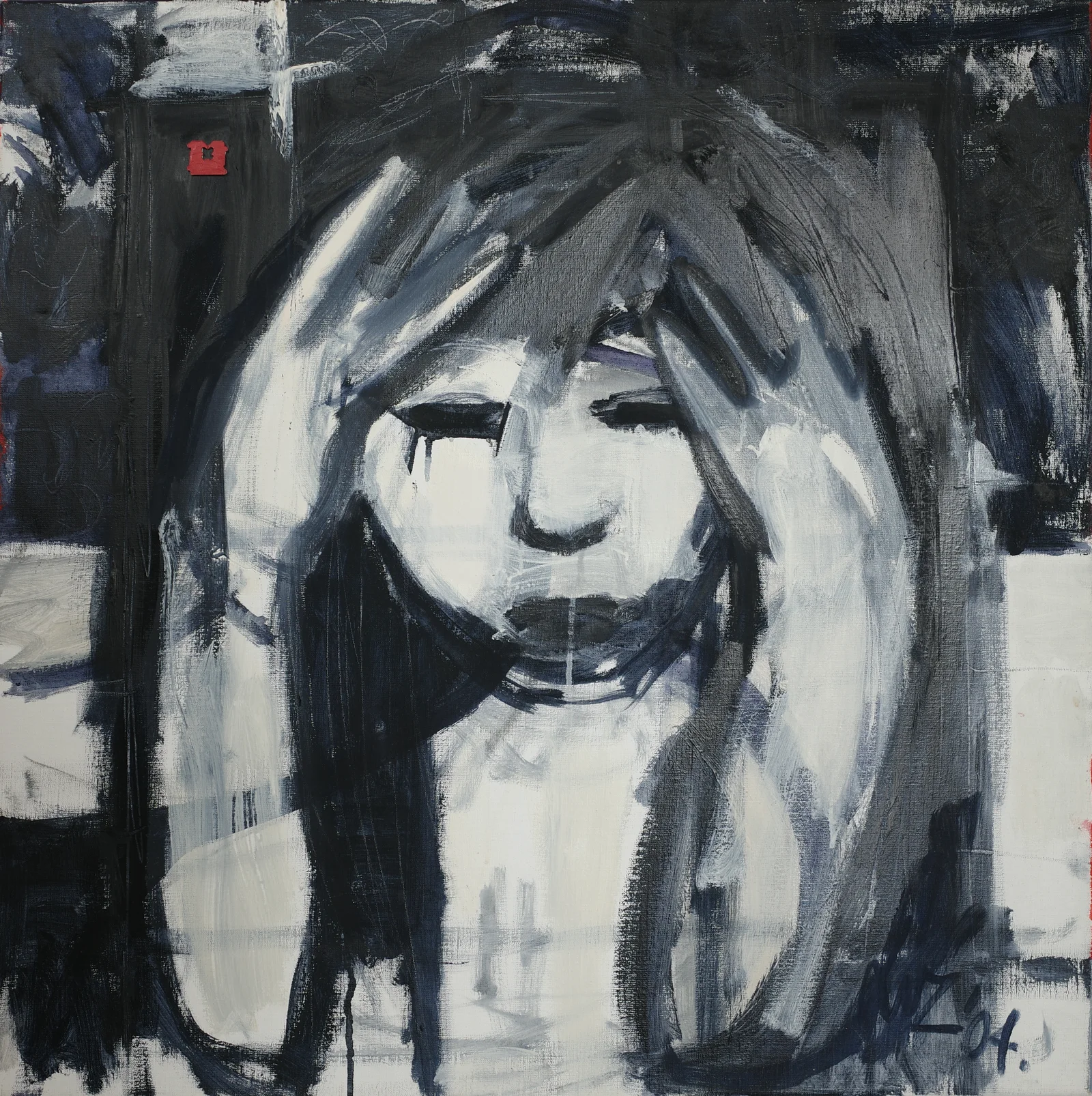 Artist Block (Moods, 2004) — painting by Luz David von Franquemont