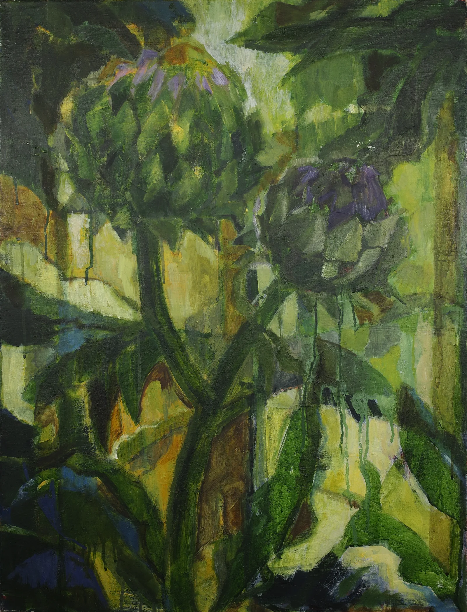 Artichoke (2007) — painting by Luz David von Franquemont