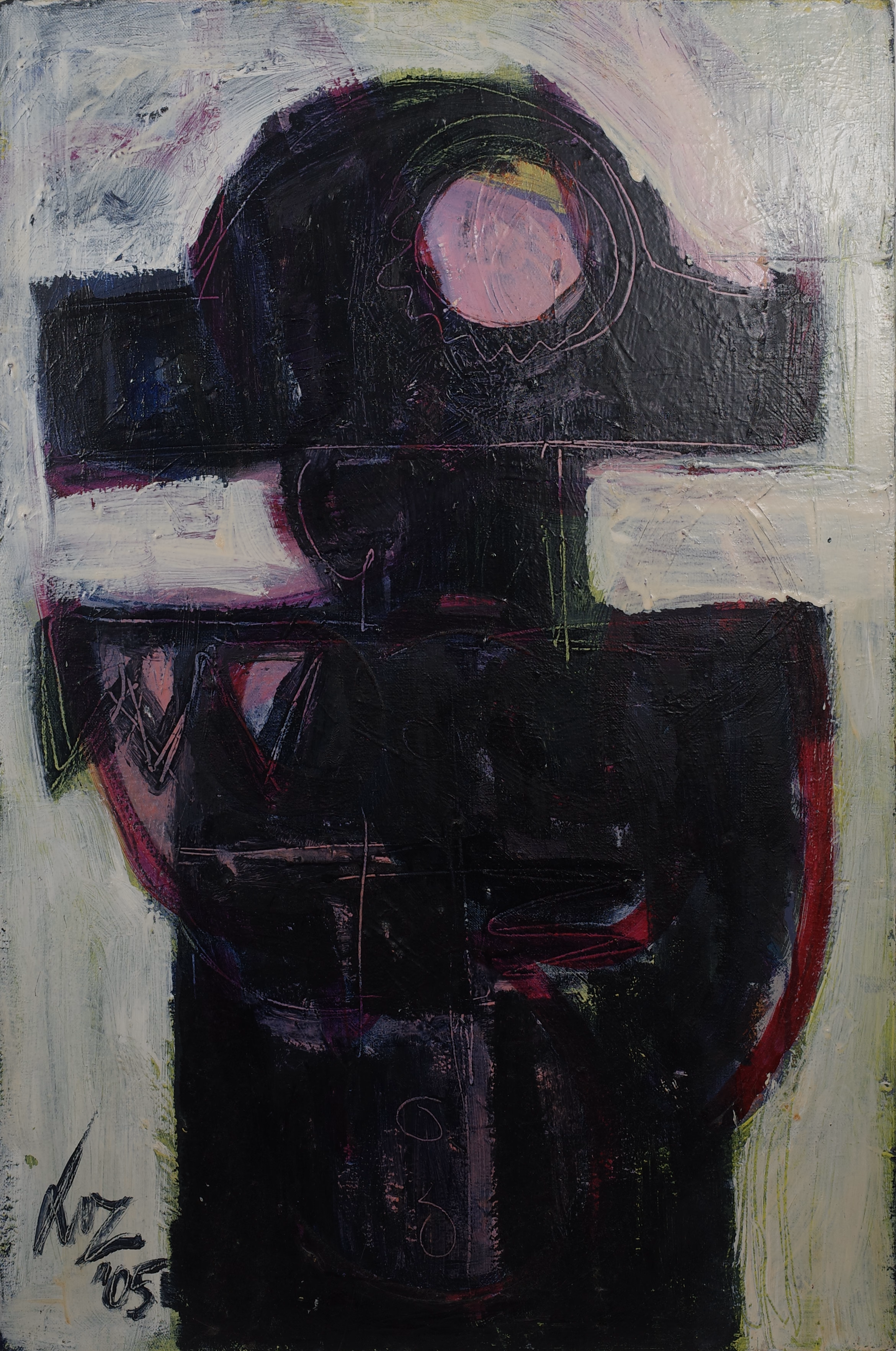 Painting detail · 10 × 10 cm of D.O.G 