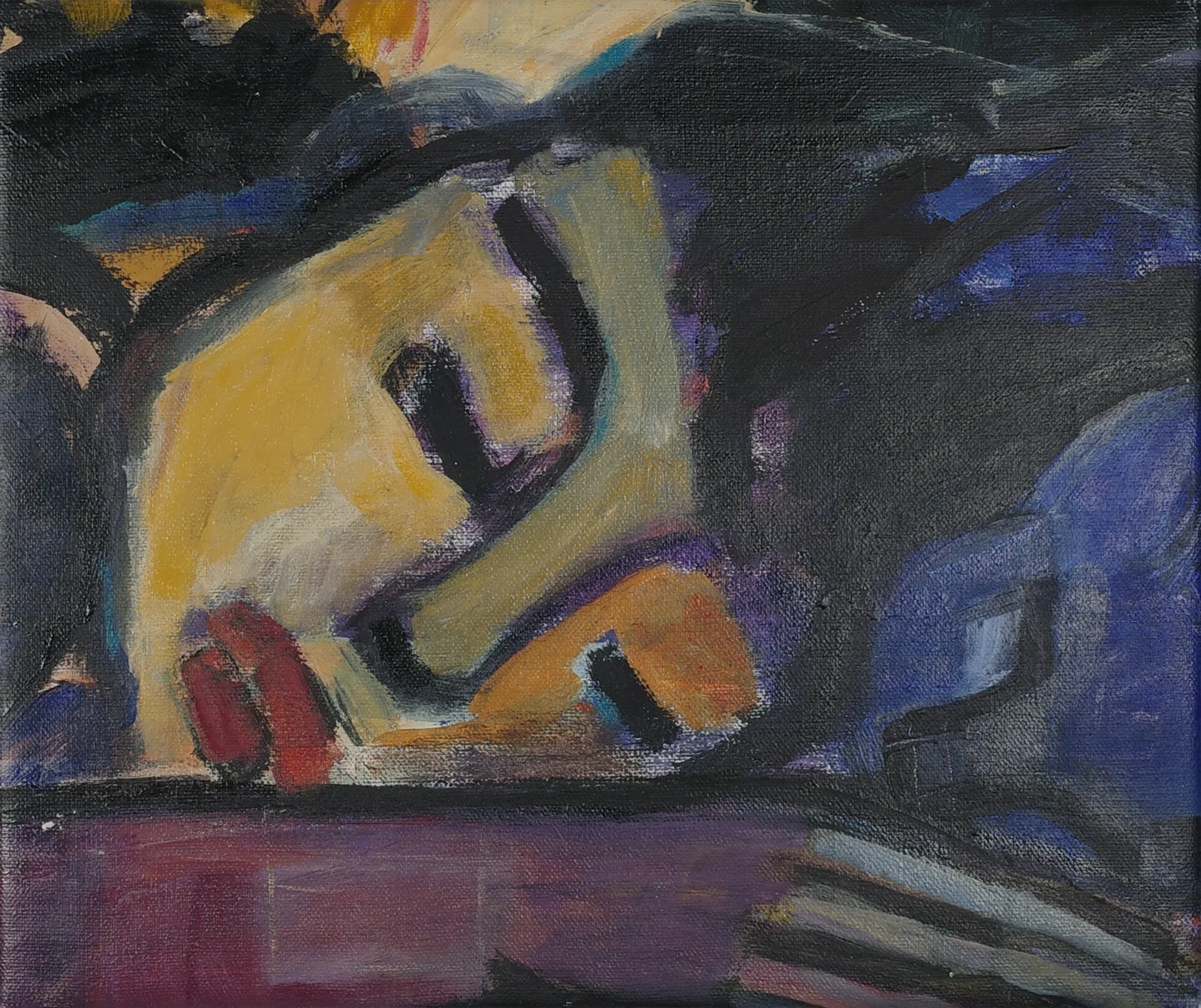 Cat Nap (2004) — painting by Luz David von Franquemont